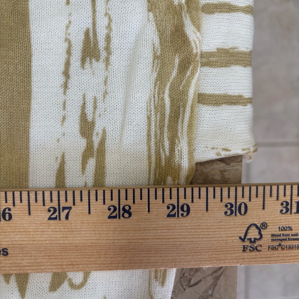 NWOT MarlaWynne 100% Cotton Kimono Cardigan Size 2X Tan Brushstroke Open Front - Picture 11 of 12